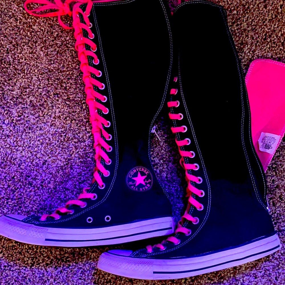 Converse knee high shoes